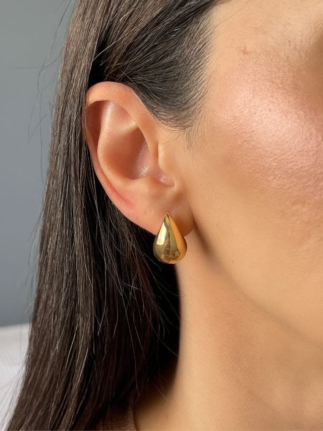 Brinco Gota Baby Ouro 18k