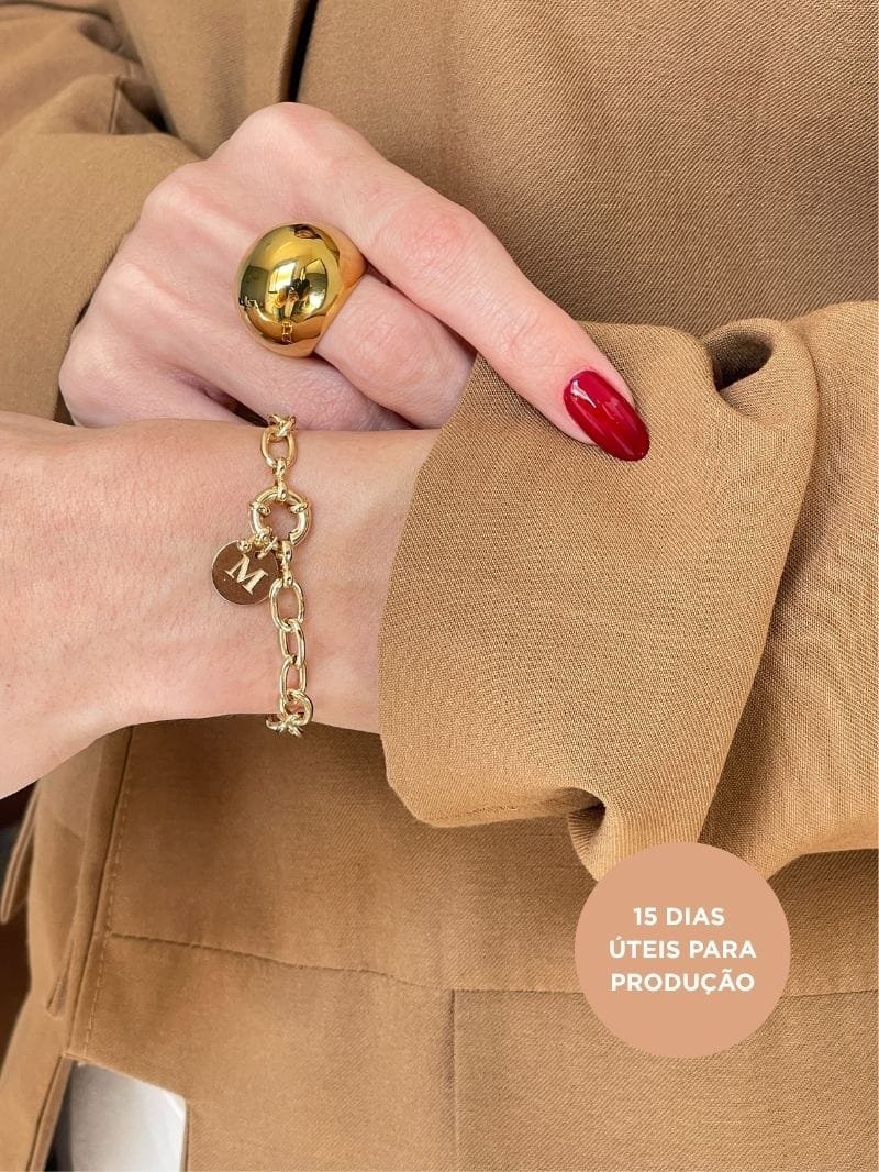 Pulseira Elos Inicial Personalizado