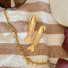 Brinco Peixe Ouro 18k